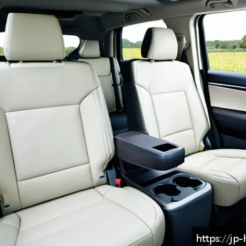 혼다 파일럿의 최신 모델 트림 - A spacious and modern family SUV interior showcasing the Honda Pilot&rsquo;s three-row seating arrangement...