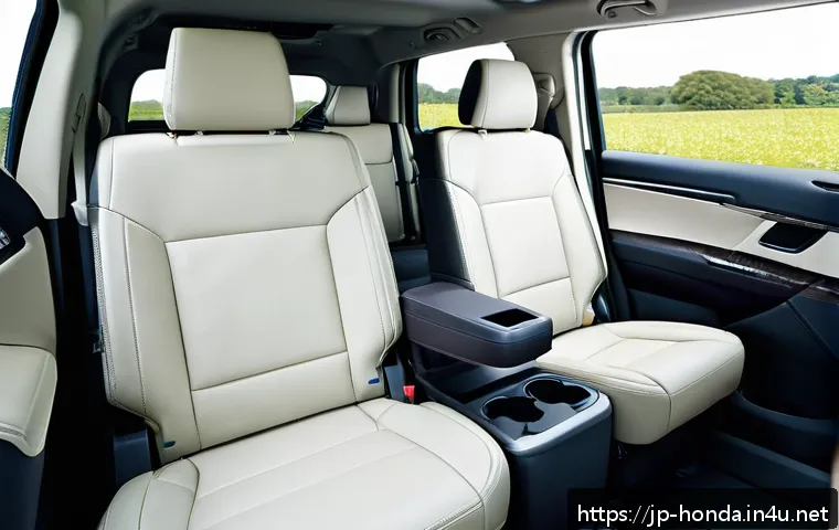 혼다 파일럿의 최신 모델 트림 - A spacious and modern family SUV interior showcasing the Honda Pilot&rsquo;s three-row seating arrangement...